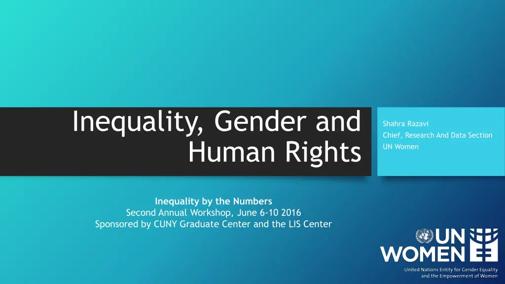 inequality gender and human rights
