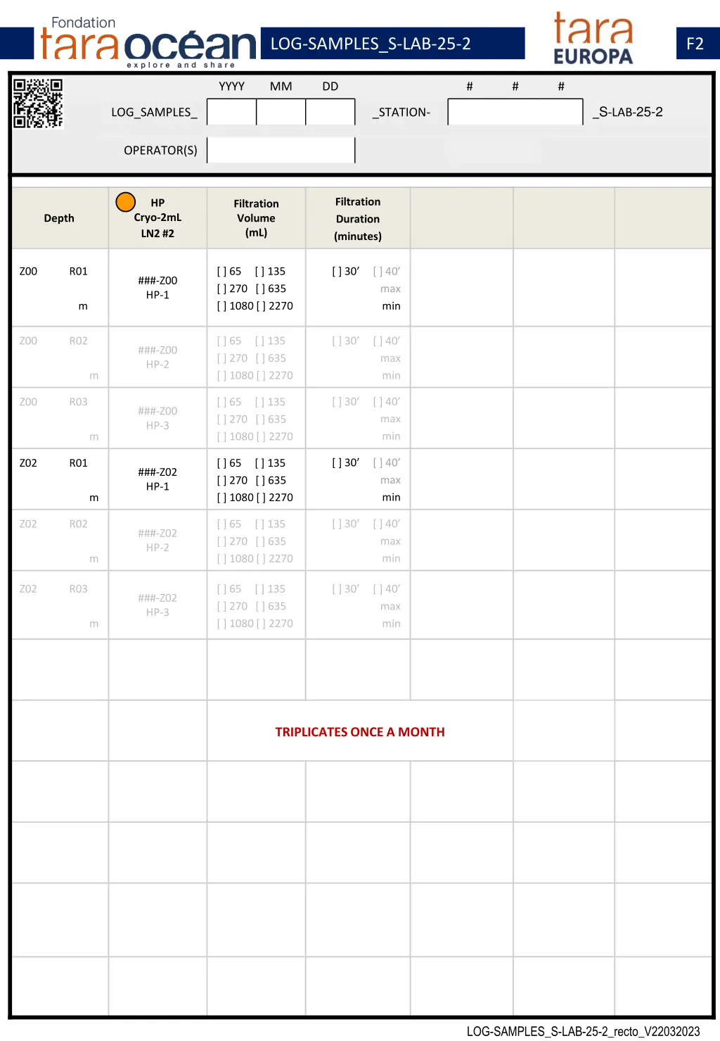 log samples s lab 25 2