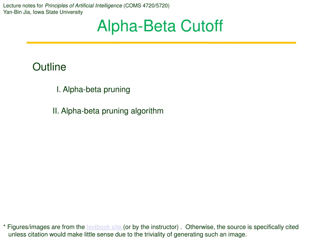 lecture notes for principles of artificial