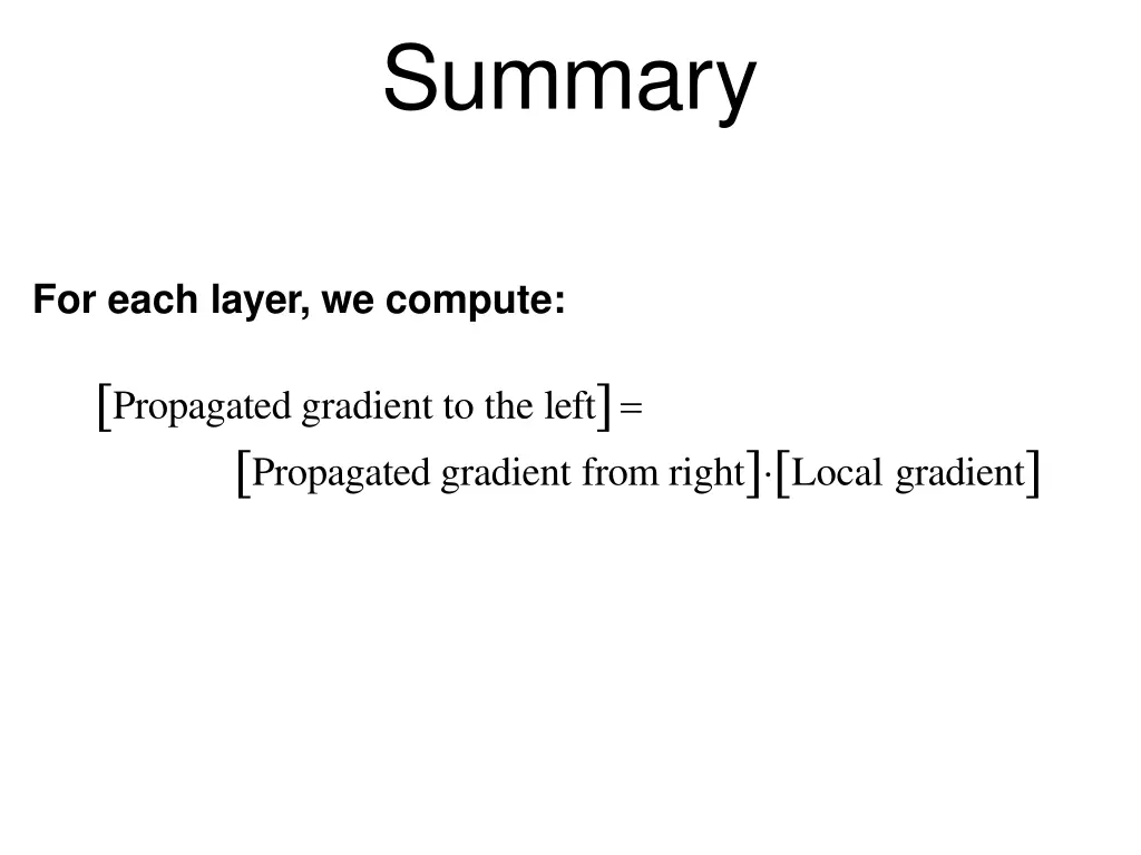 summary
