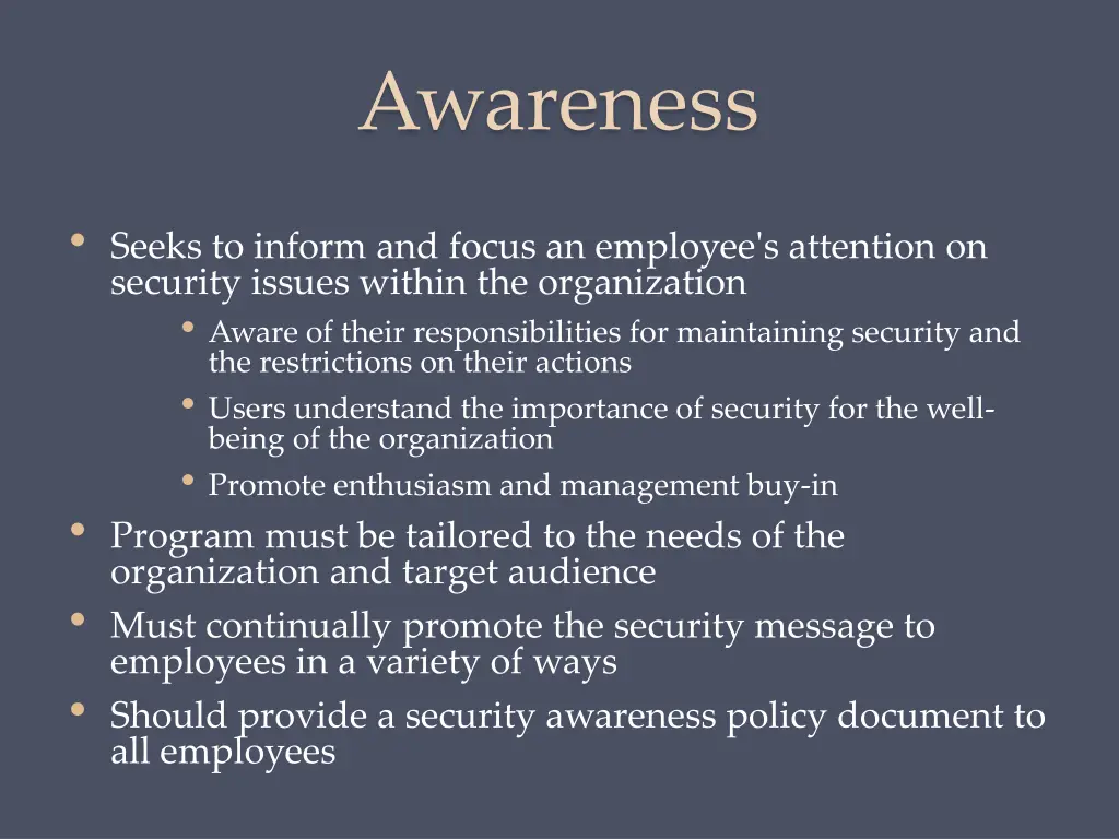 awareness