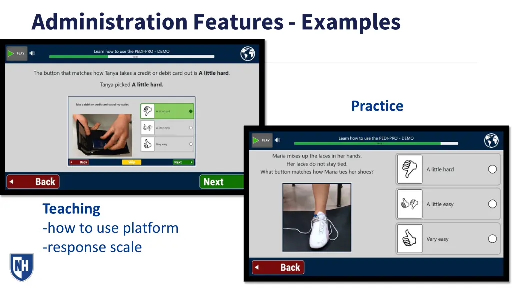 administration features examples