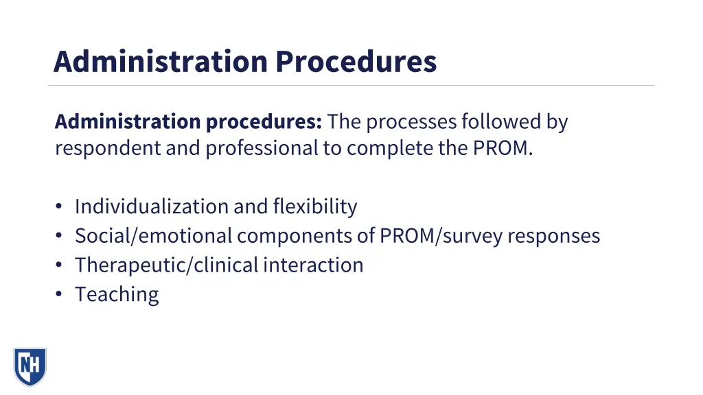 administration procedures