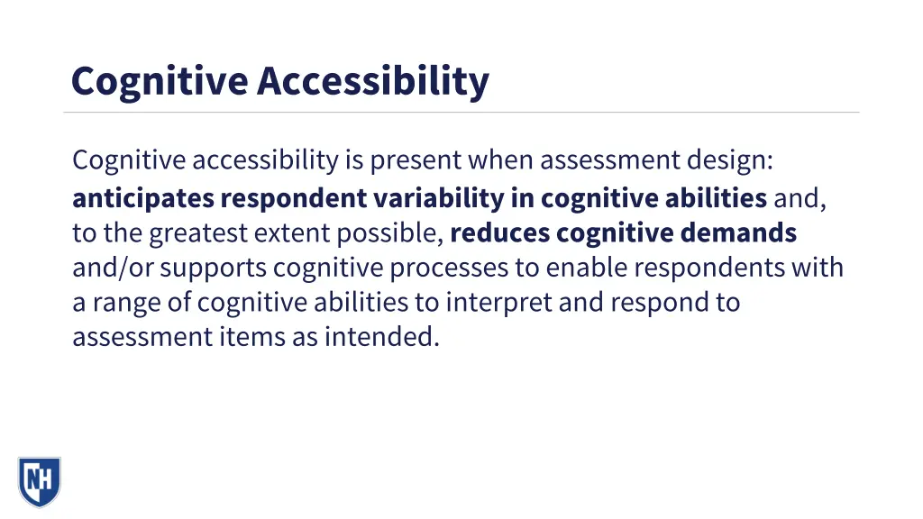 cognitive accessibility