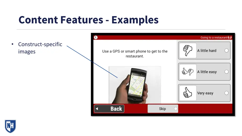 content features examples
