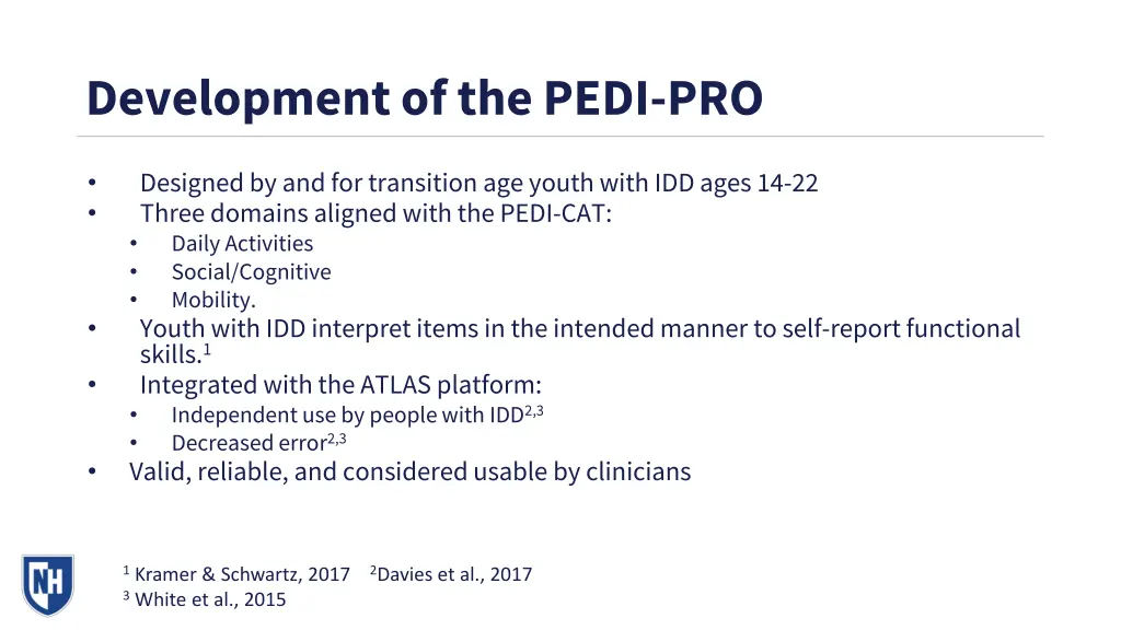 development of the pedi pro