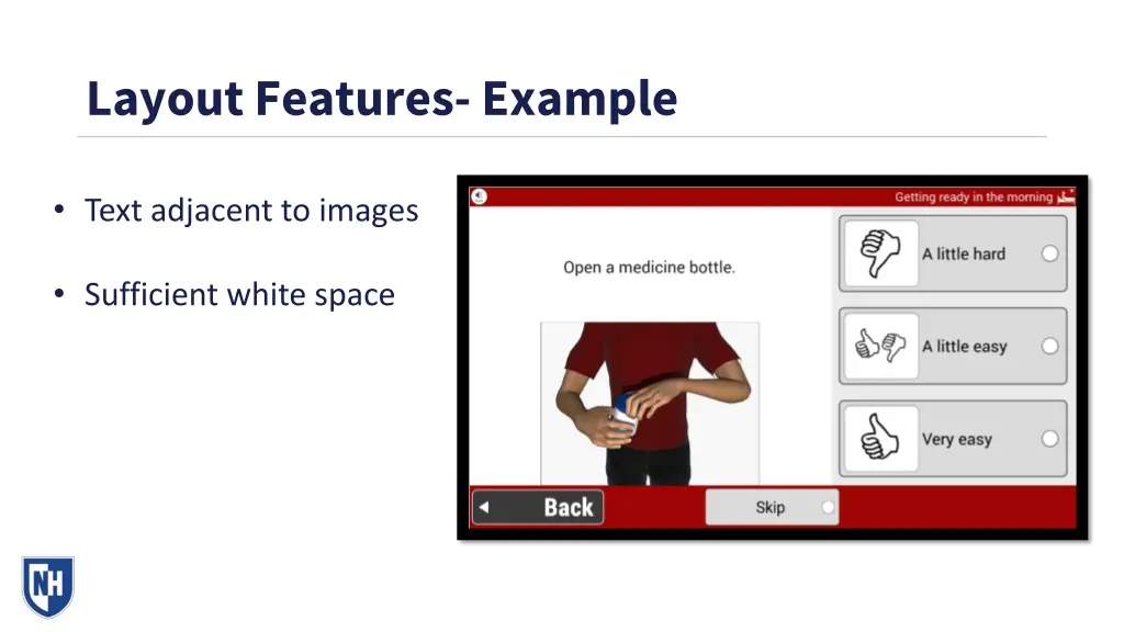 layout features example 1