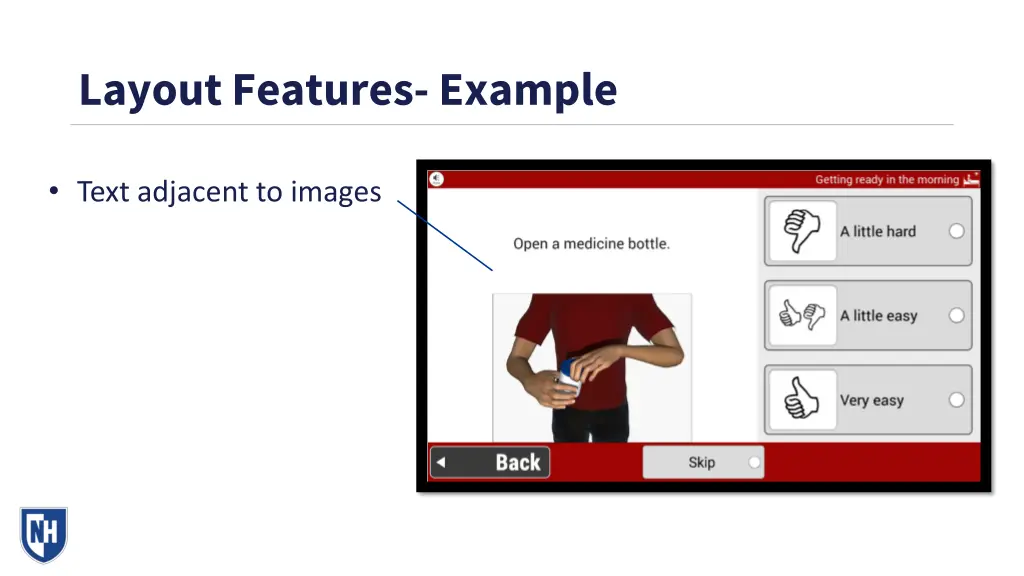 layout features example