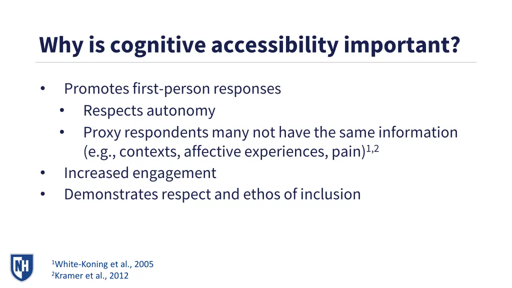 why is cognitive accessibility important