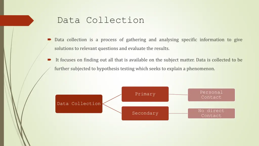 data collection