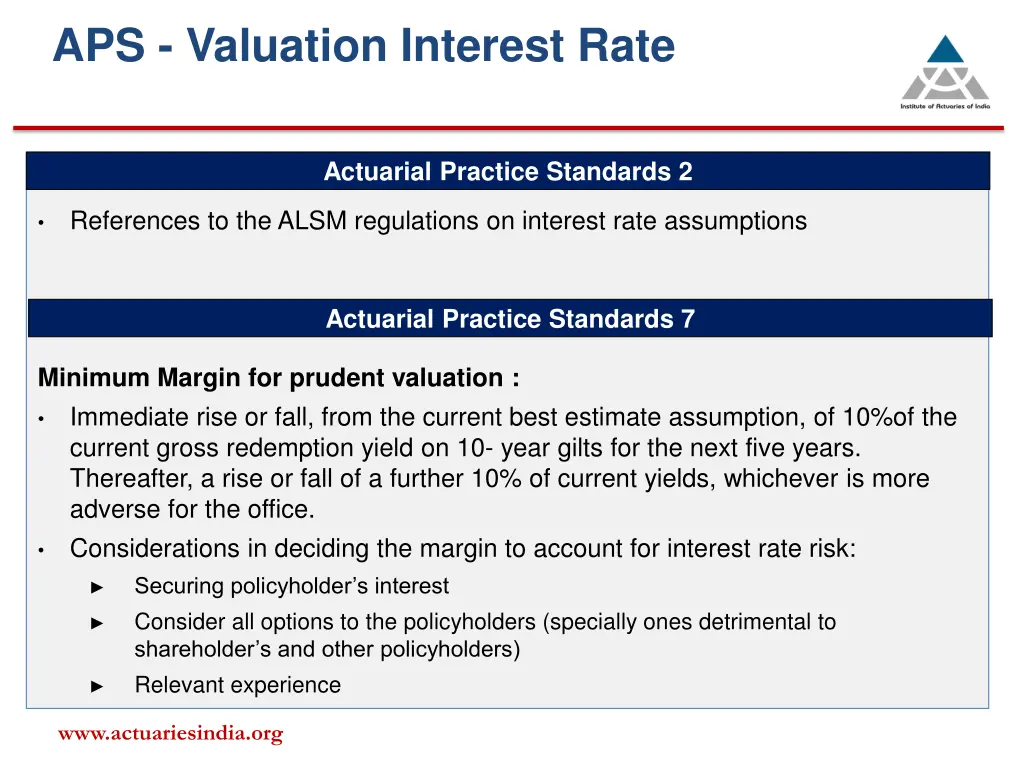 aps valuation interest rate