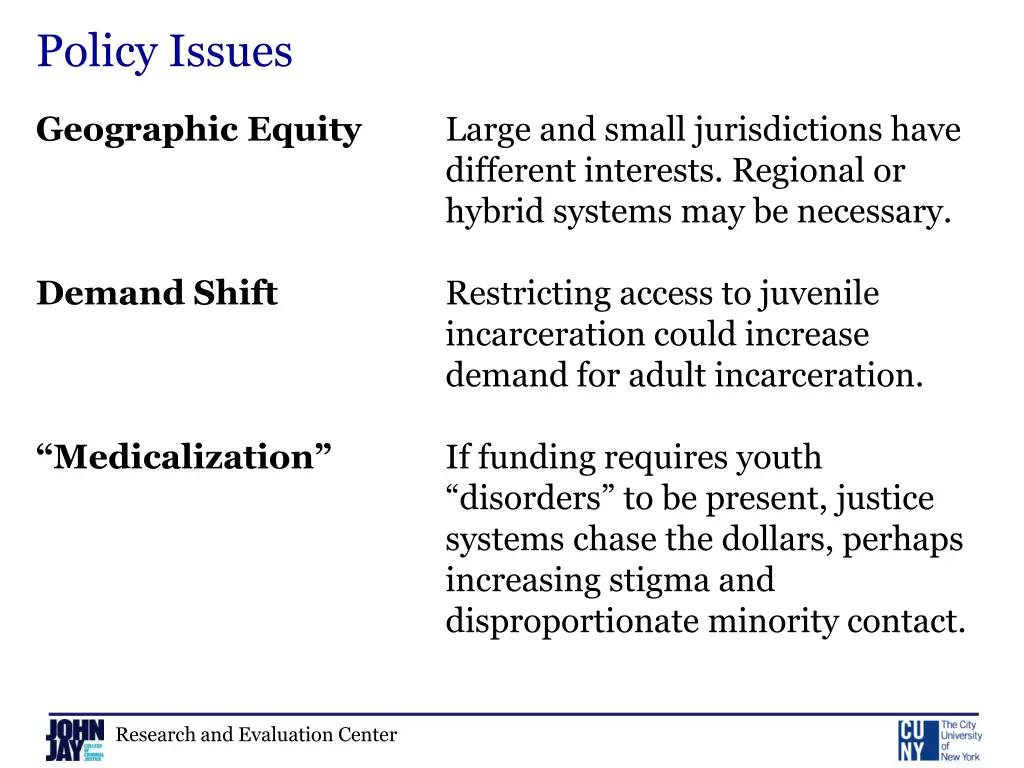 policy issues