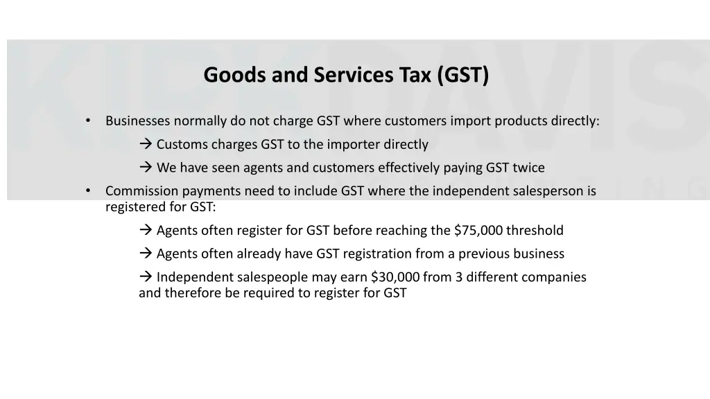 goods and services tax gst