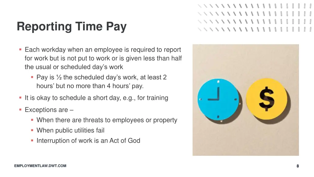 reporting time pay