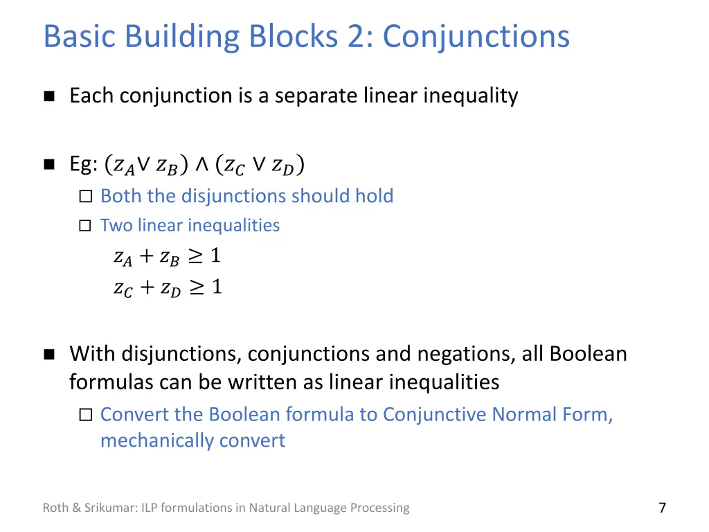 basic building blocks 2 conjunctions