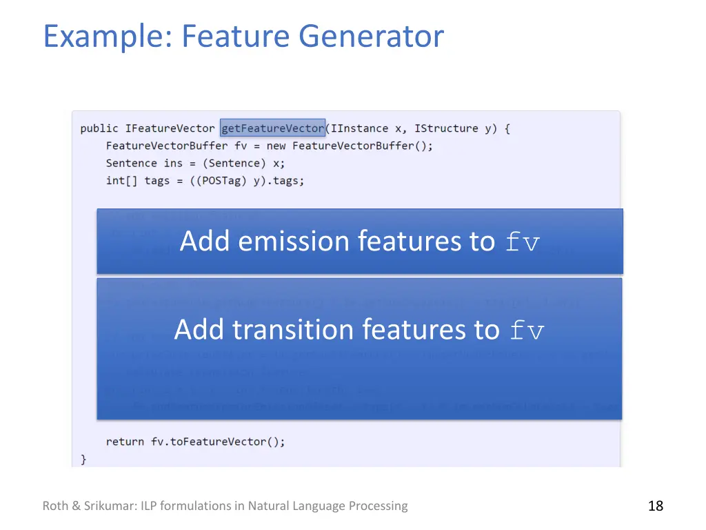 example feature generator