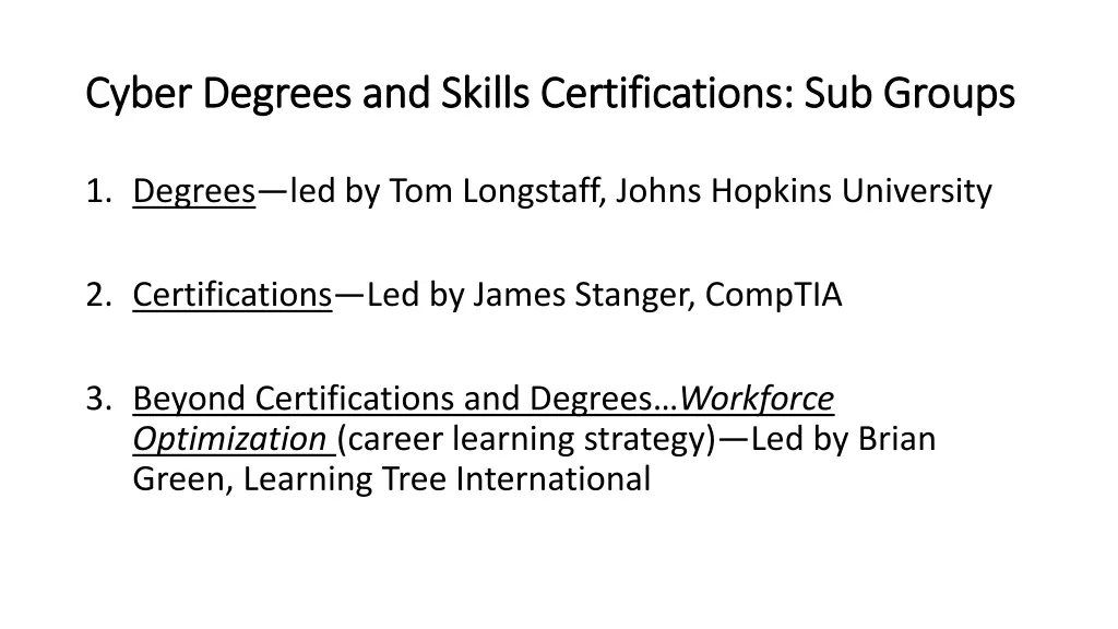 cyber degrees and skills certifications