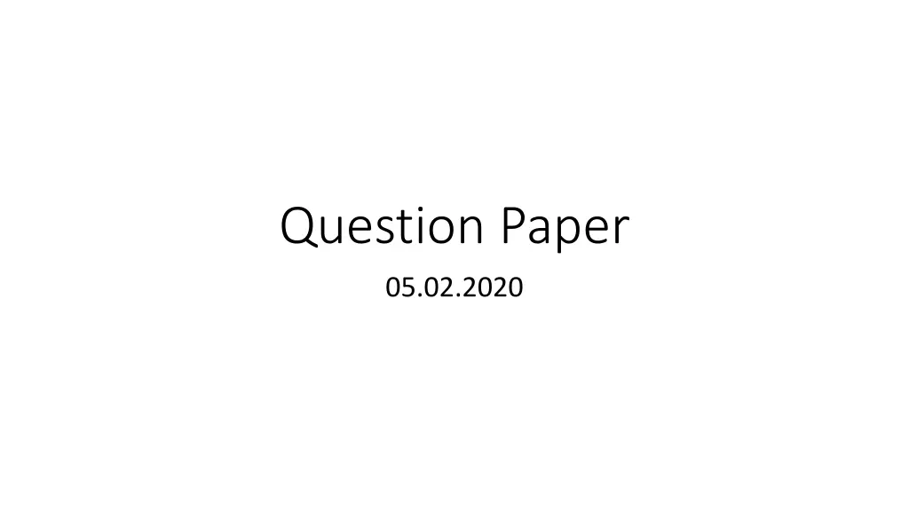 question paper