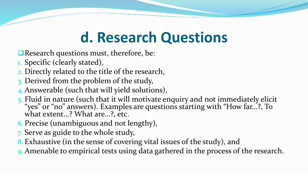 d research questions research questions must