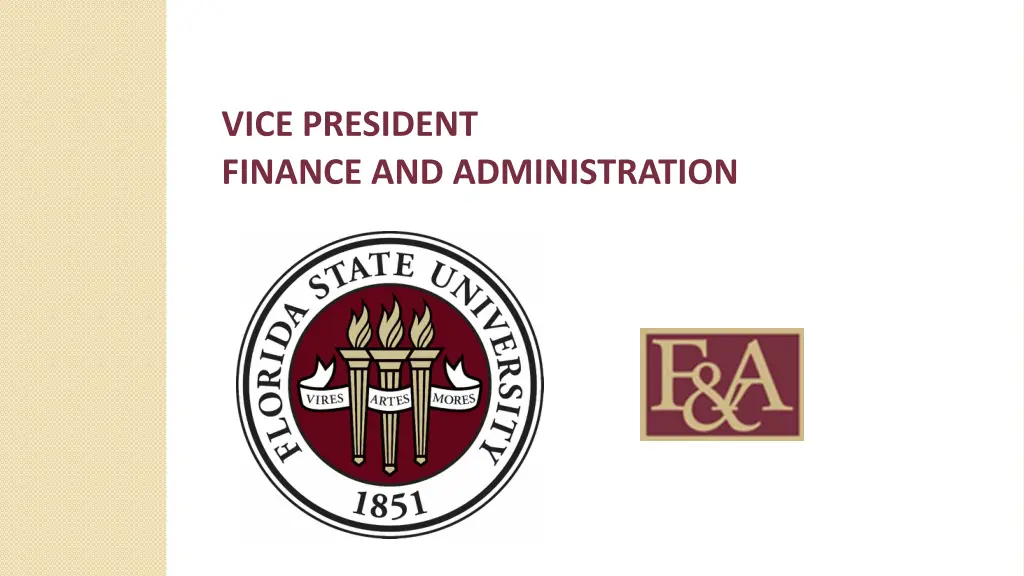 vice president finance and administration