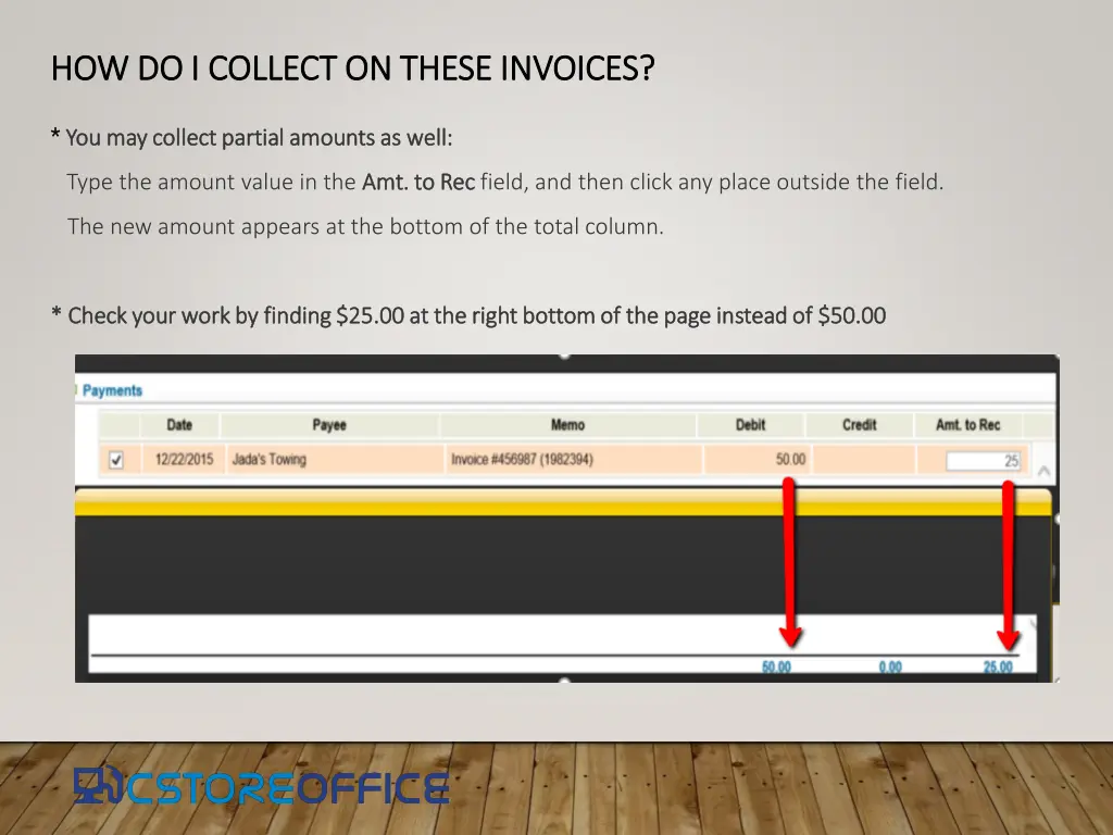 how do i collect on these invoices 1