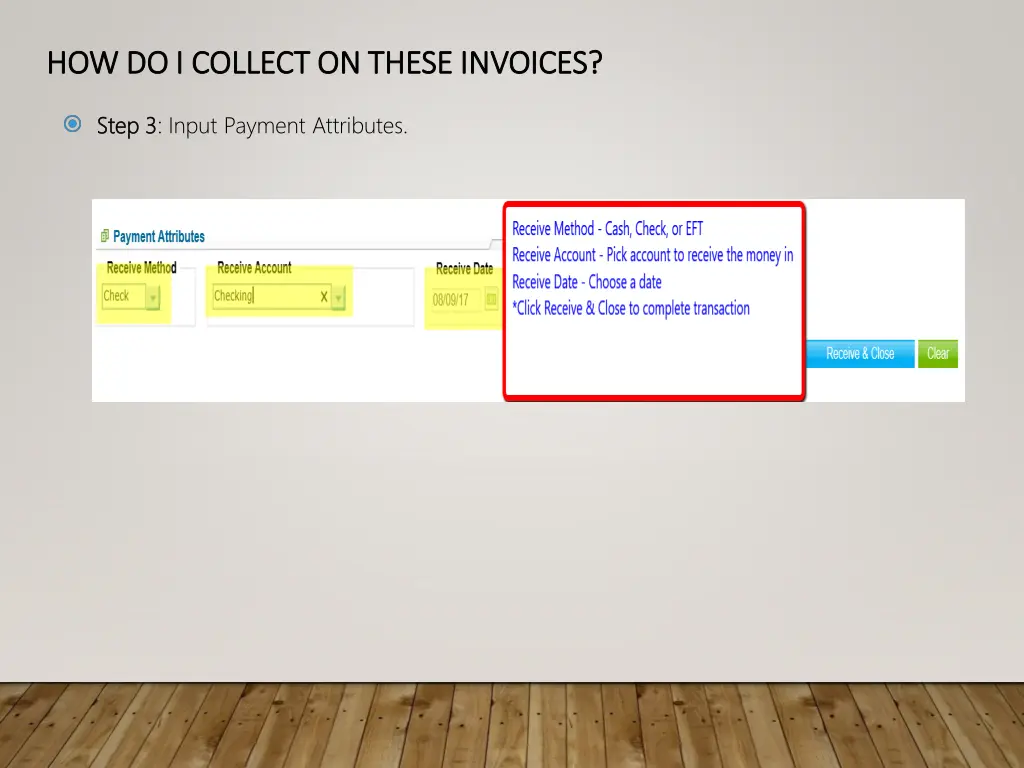 how do i collect on these invoices 2