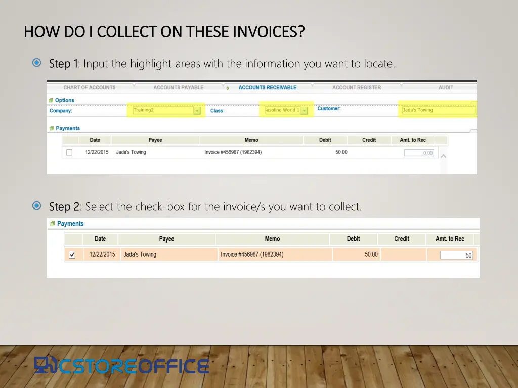 how do i collect on these invoices
