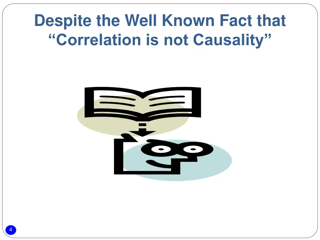 despite the well known fact that correlation