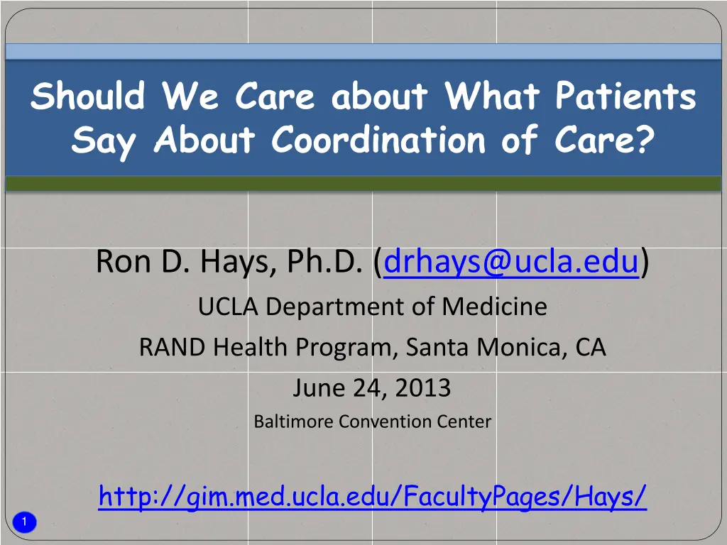 should we care about what patients say about