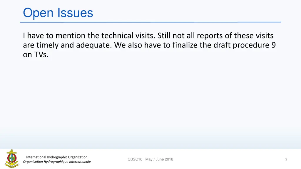 open issues