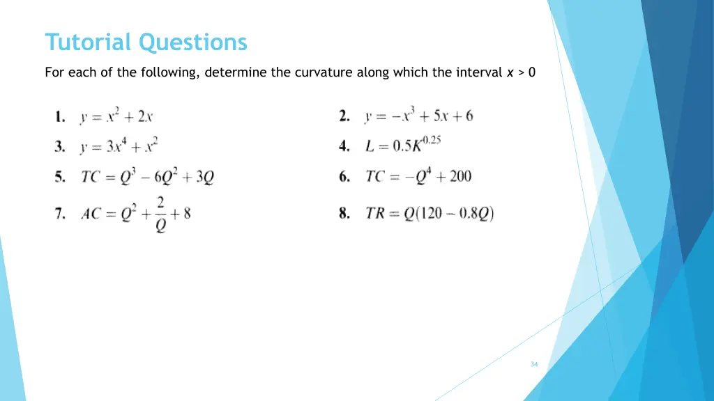 tutorial questions