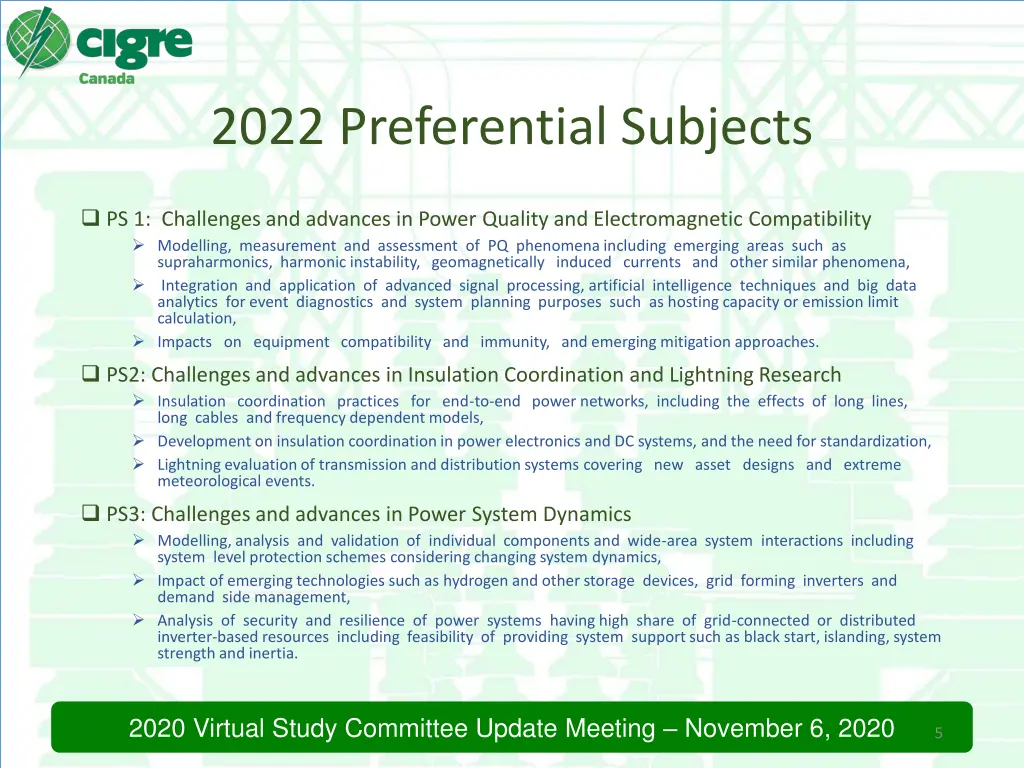 2022 preferential subjects