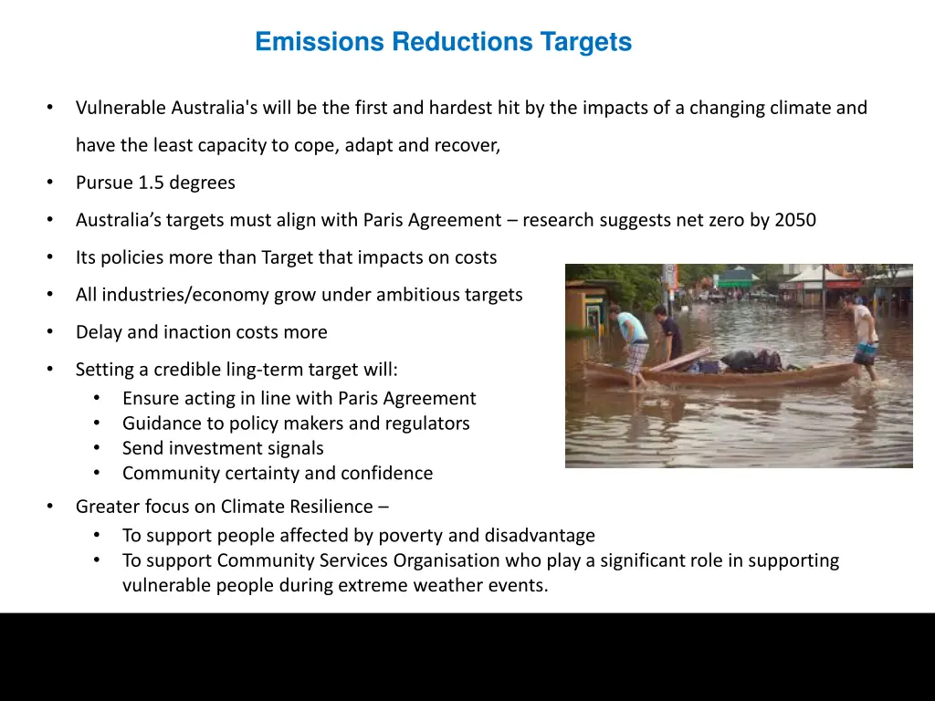 emissions reductions targets