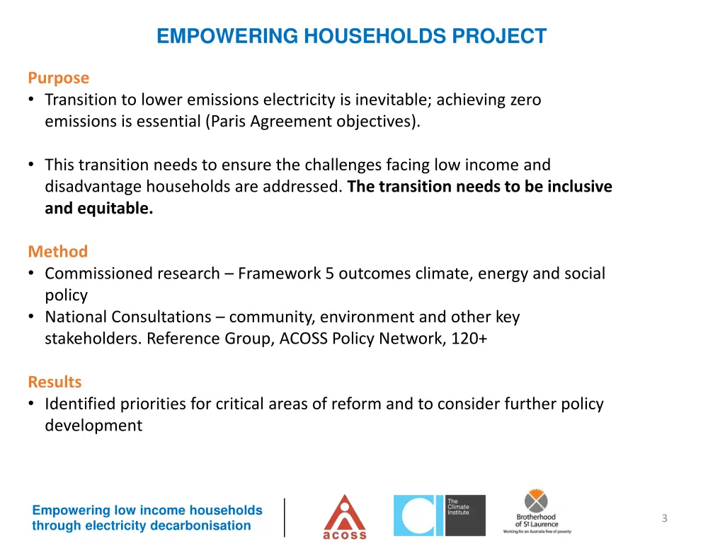 empowering households project