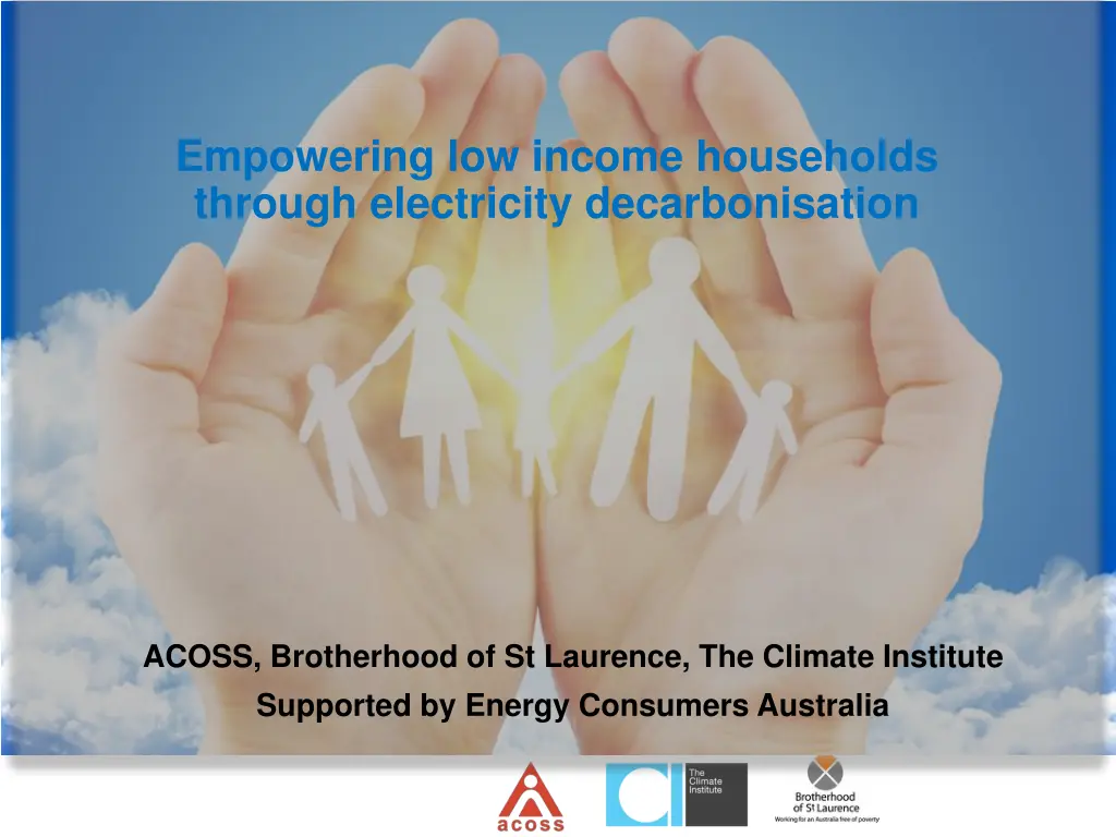 empowering low income households through