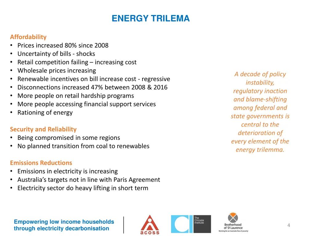 energy trilema