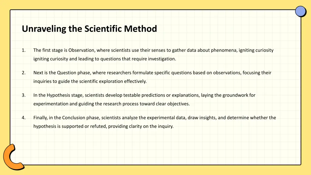 unraveling the scientific method
