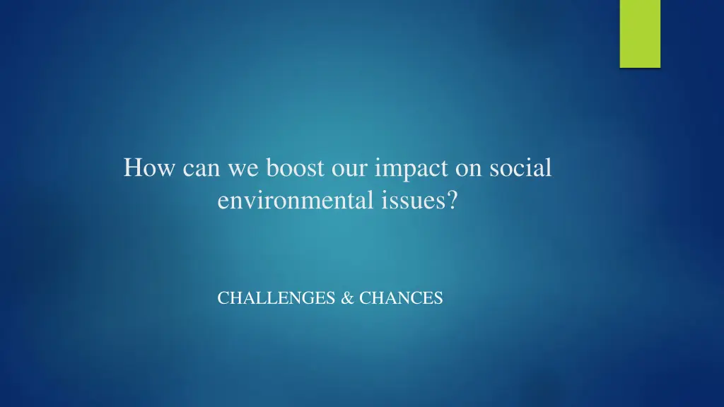 how can we boost our impact on social