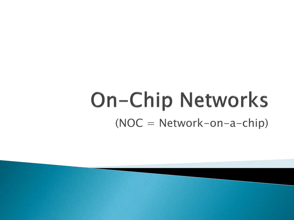 noc network on a chip