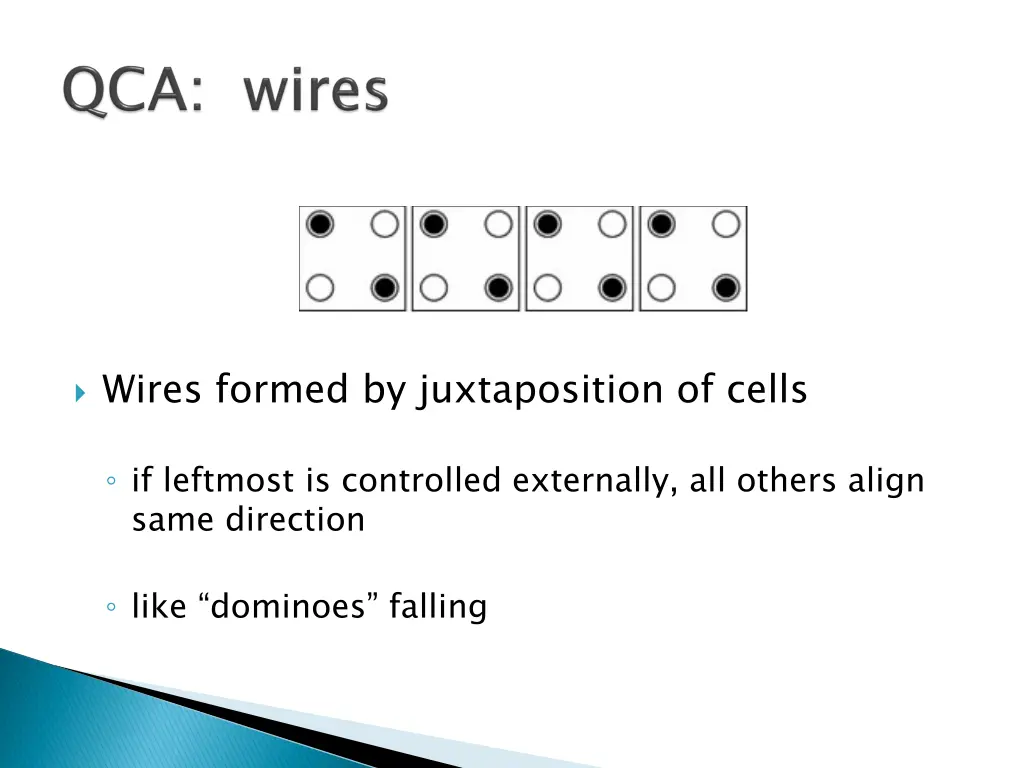 wires formed by juxtaposition of cells