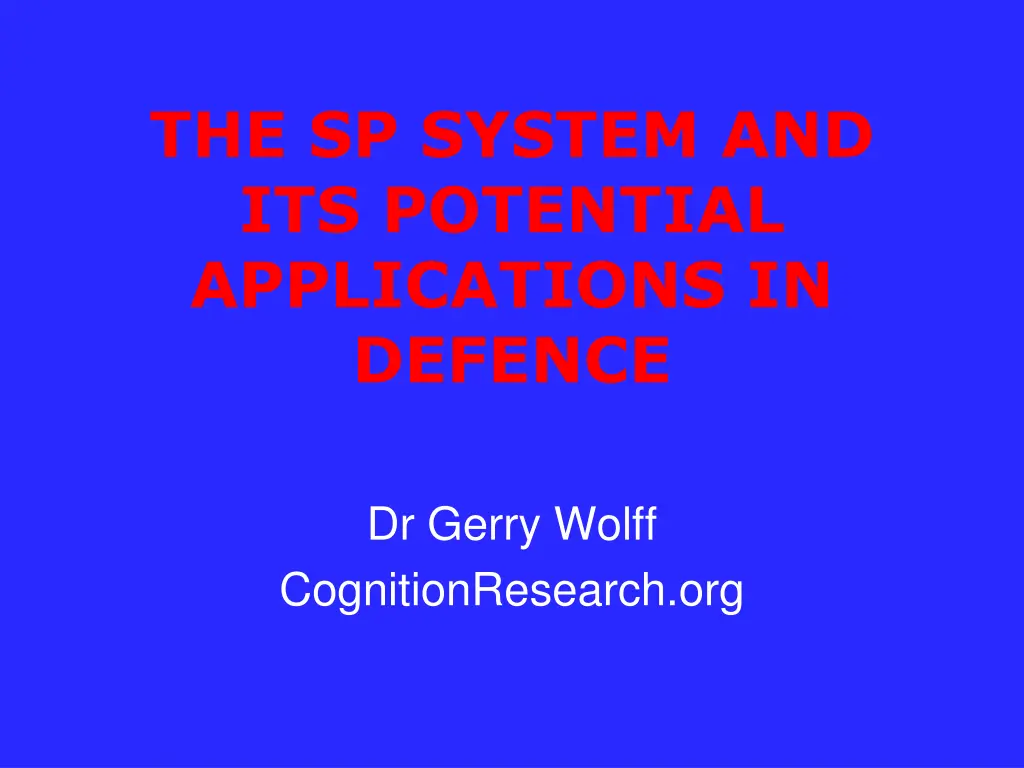 the sp system and its potential applications
