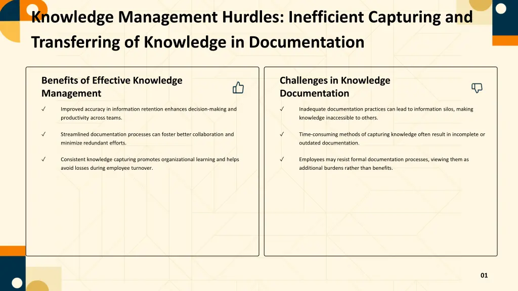 knowledge management hurdles inefficient