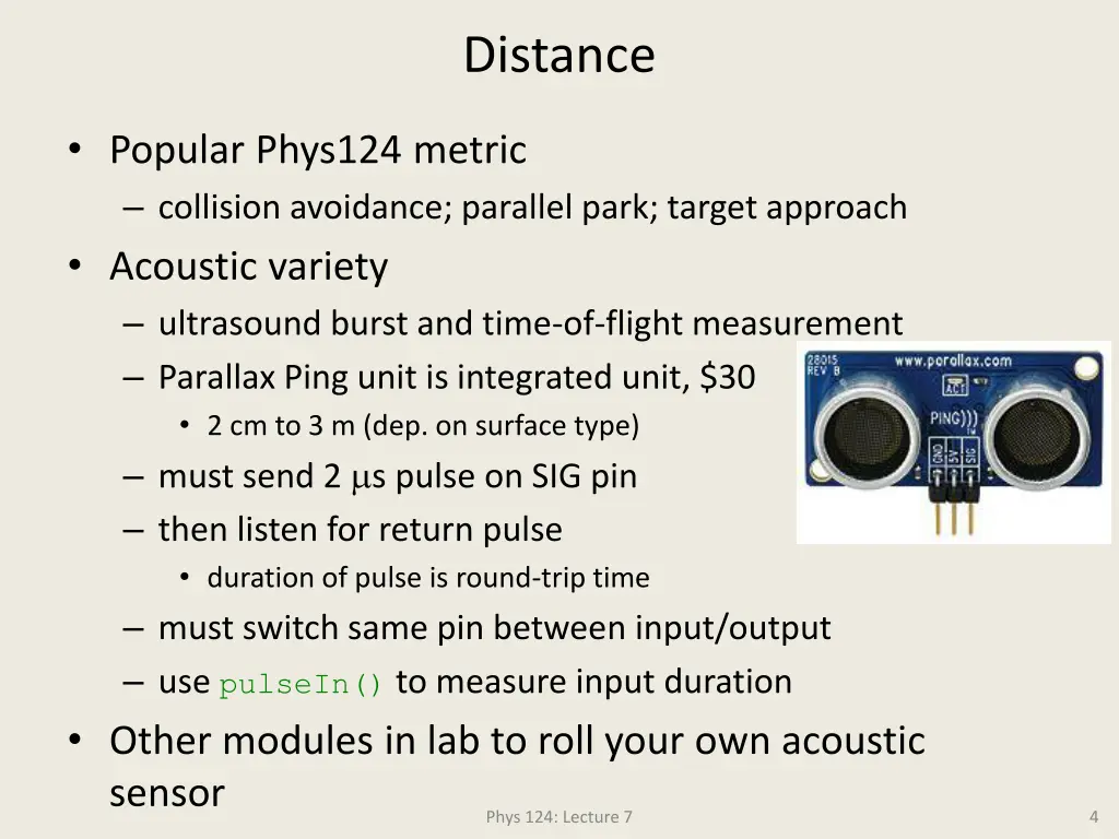 distance