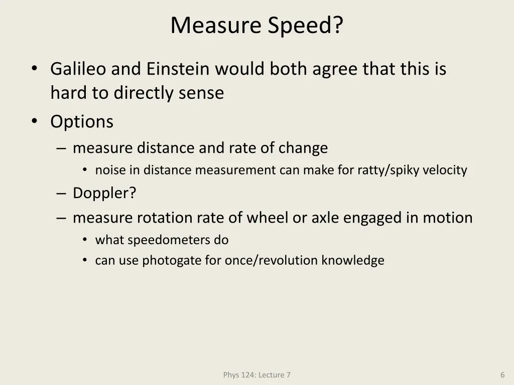 measure speed