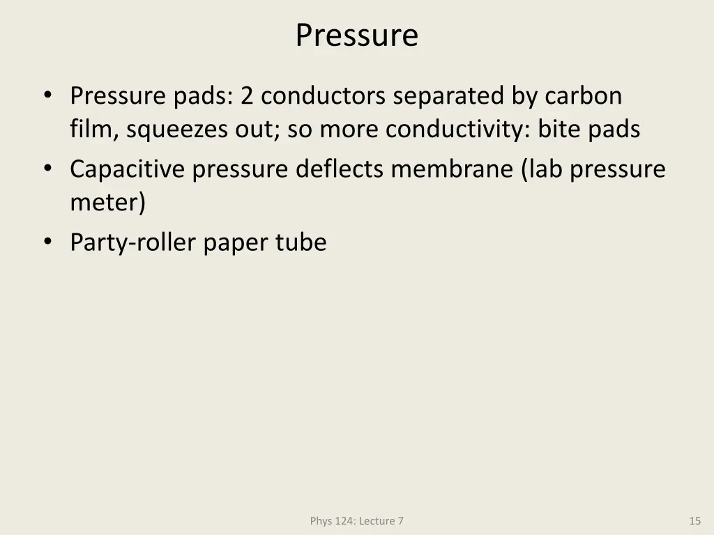pressure