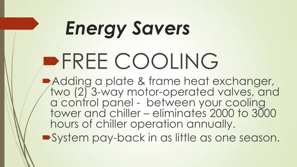 energy savers free cooling adding a plate frame