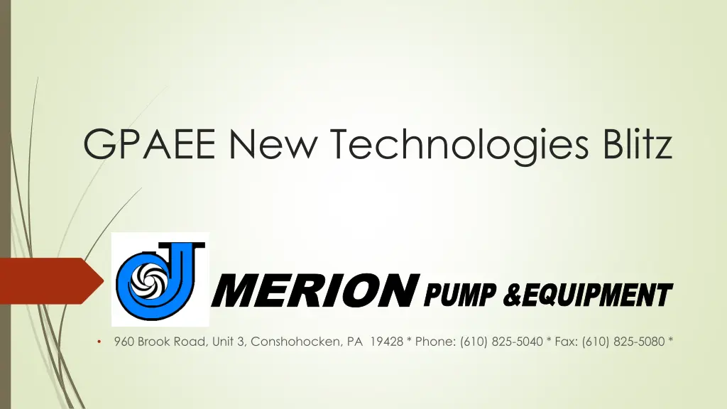 gpaee new technologies blitz