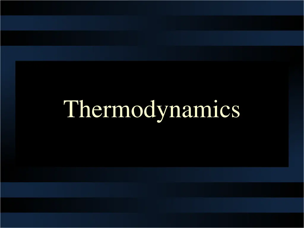 thermodynamics