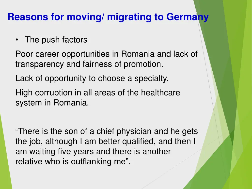 reasons for moving migrating to germany 2
