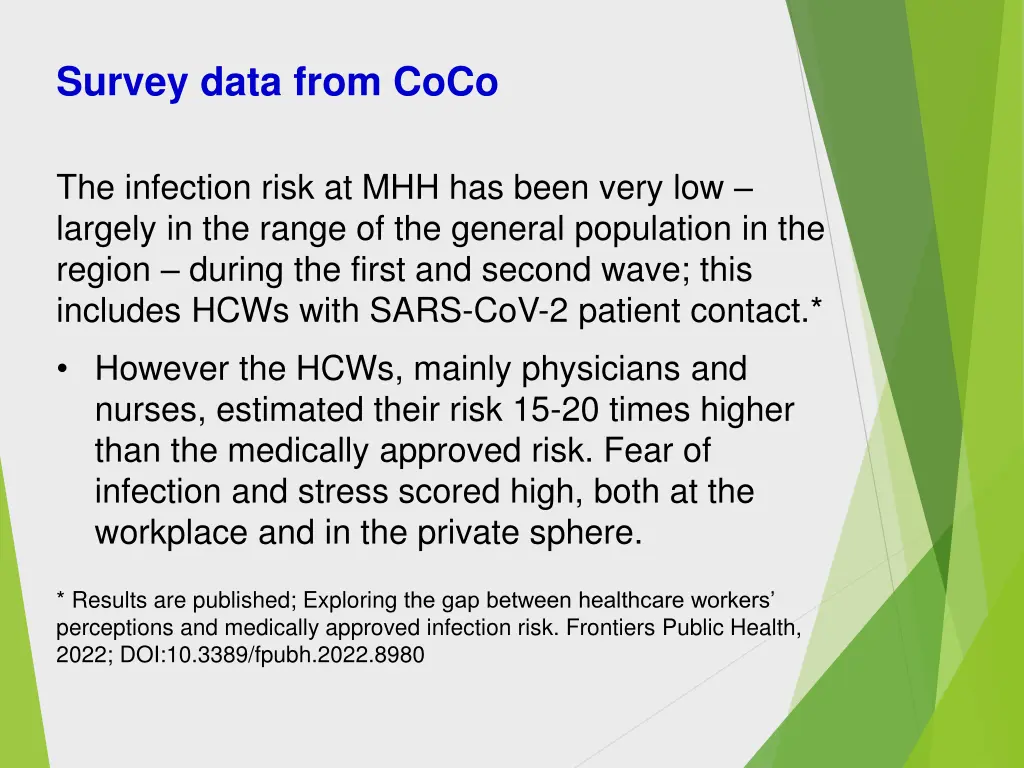 survey data from coco